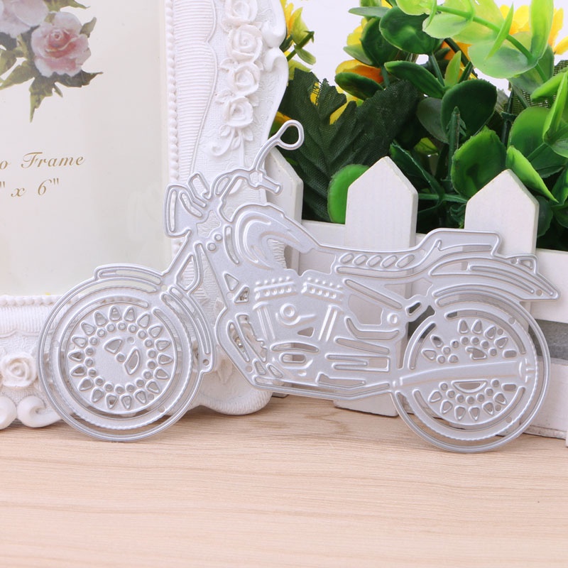 Thẻ Cắt Giấy Kim Loại Hình Xe Mô Tô Blala