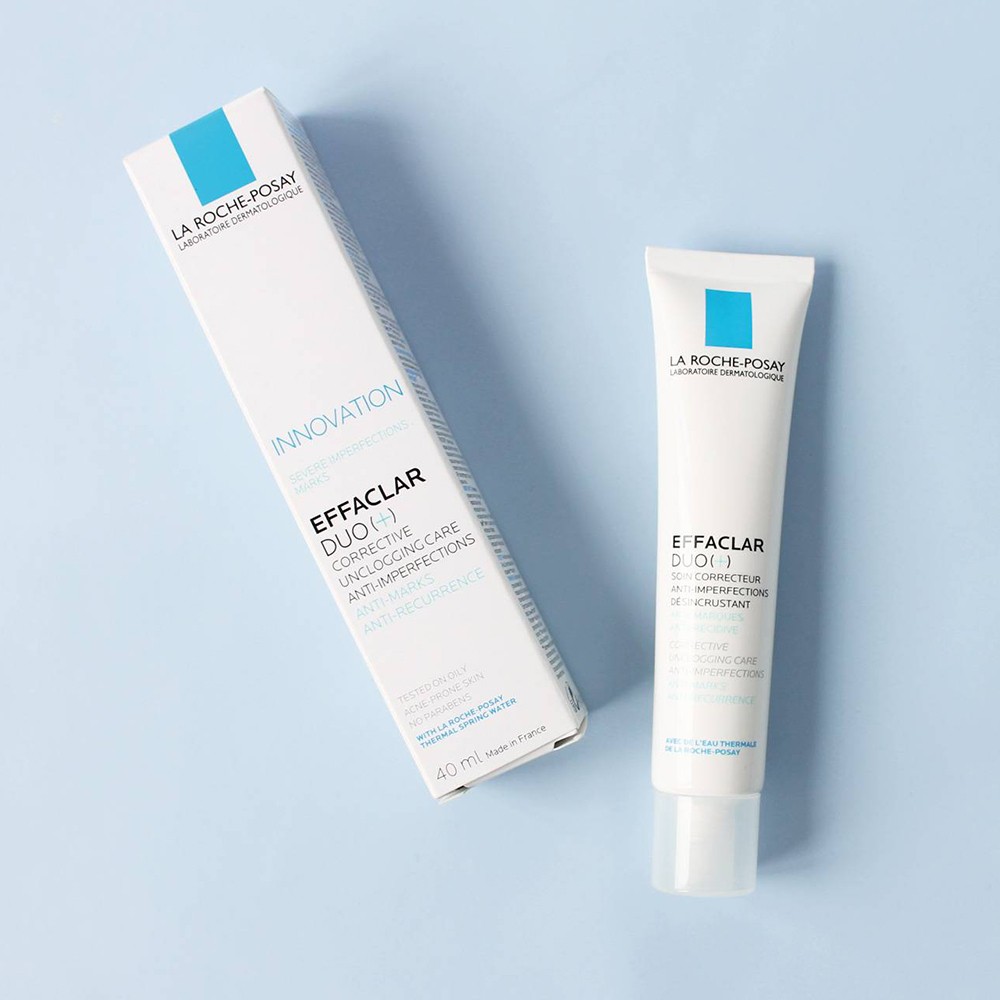 Kem Dưỡng Giảm Mụn, Ngừa Thâm, Thông Thoáng Lỗ Chân Lông La Roche-Posay Effaclar Duo+