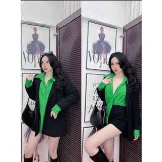 Set vest kèm áo sơ mi hot hit