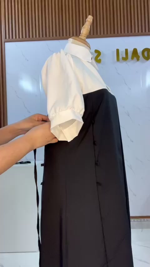 Váy Phối Sơ Mi Đan Eo Chất Lụa Cát Mềm, Váy Nữ Xinh Hàn Quốc | BigBuy360 - bigbuy360.vn