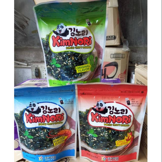 Rong biển ăn liền kimnori vị cay, hải sản,truyền thống 40g | BigBuy360 - bigbuy360.vn