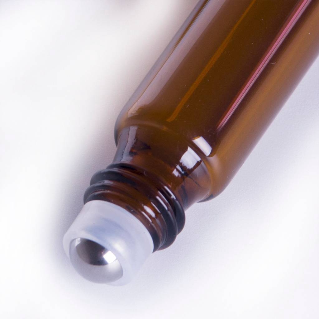 [Hàng mới về] Chai rỗng đựng tinh dầu dạng lăn màu hổ phách dung tích 5 / 10ml sử dụng tiện lợi