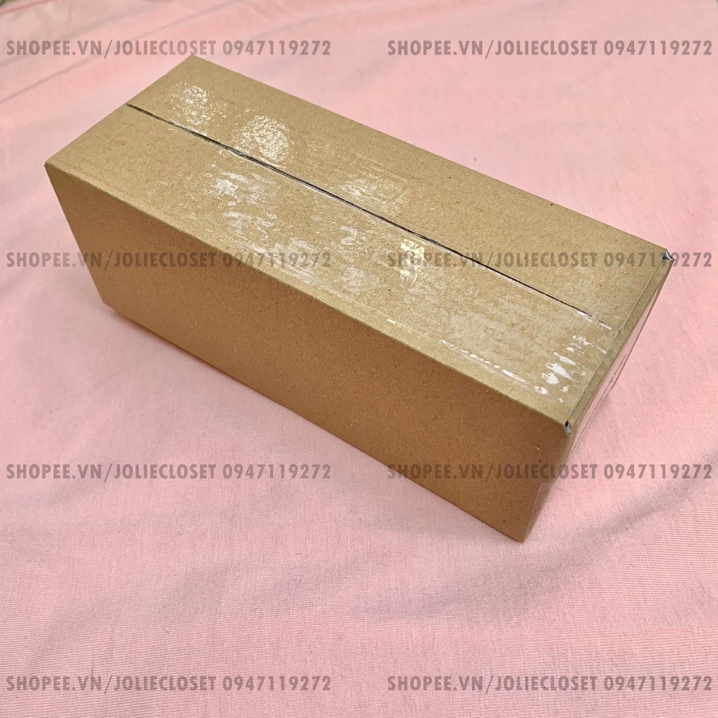 50 Hộp carton 16x6x6 loại cứng 3 lớp sóng E đóng gói Vijully mỹ phẩm trang sức hàng hoá hộp đóng hàng 16x6x6cm