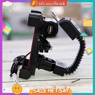 Mua Giá đỡ điện thoại kèm cổng sạc usb trên xe máy hàng cao cấp chất lượng