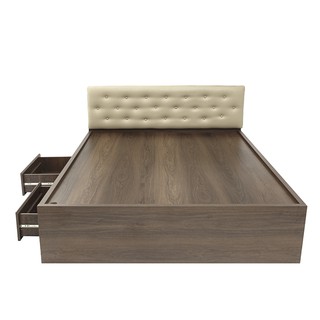[Freeship HCM] Giường Ngủ Bọc Nệm Gỗ MDF Nhập Khẩu 2 Hộc Kéo Nội Thất Hoàng Lê