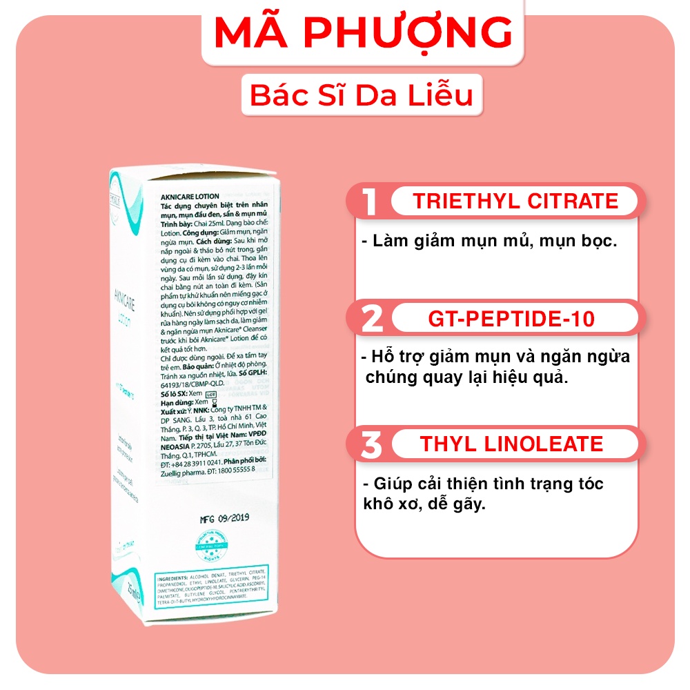 Aknicare Lotion giảm mụn 25ml