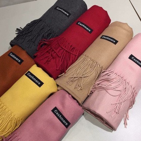 Khăn nữ, khăn quàng cổ Cashmere thời trang nữ nhẹ nhàng phong cách Hàn Quốc