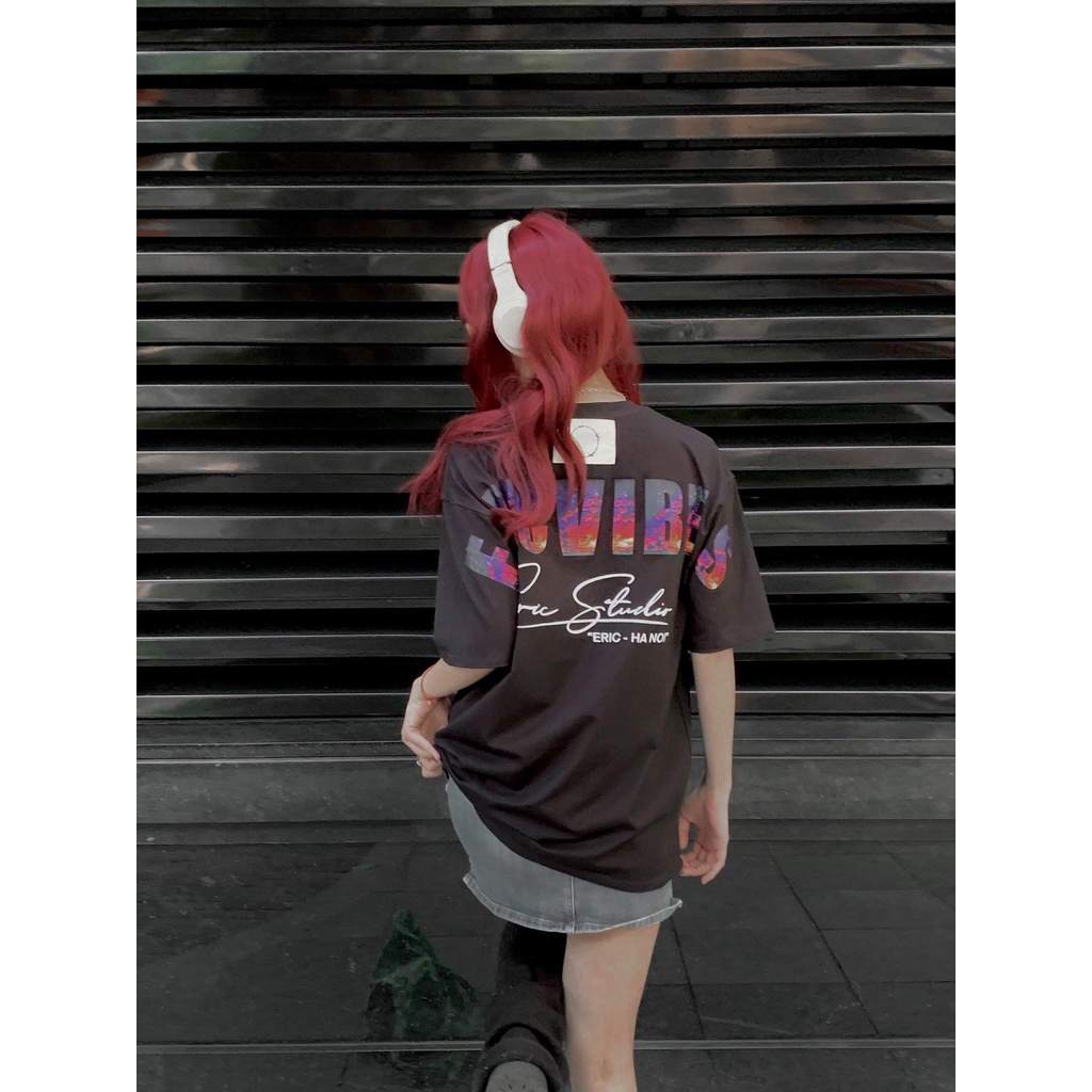 Áo THUN VIBES ERIC Dáng Rộng Oversize Dành Cho Nam Và Nữ