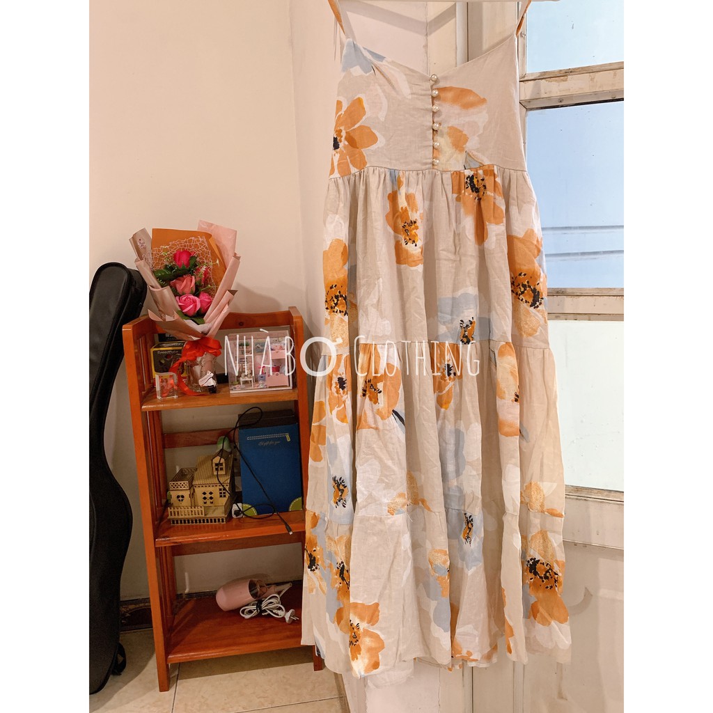 Đầm maxi vintage - hot | BigBuy360 - bigbuy360.vn