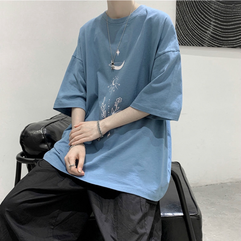 【M-5XL】Áo Thun Nam Ngắn Tay Thời Trang Dành Cho Nam Fashion Unisex Áo Mùa Hè Bigsize Simple Áo Phông Form Rộng Hàn Quốc