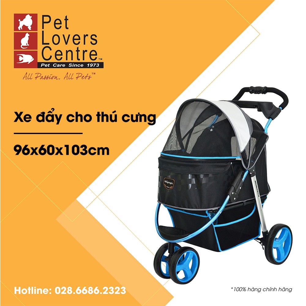 Xe đẩy cho Thú Cưng IBIYAYA MONARCH PREMIUM PET JOGGER (96x60x103cm)