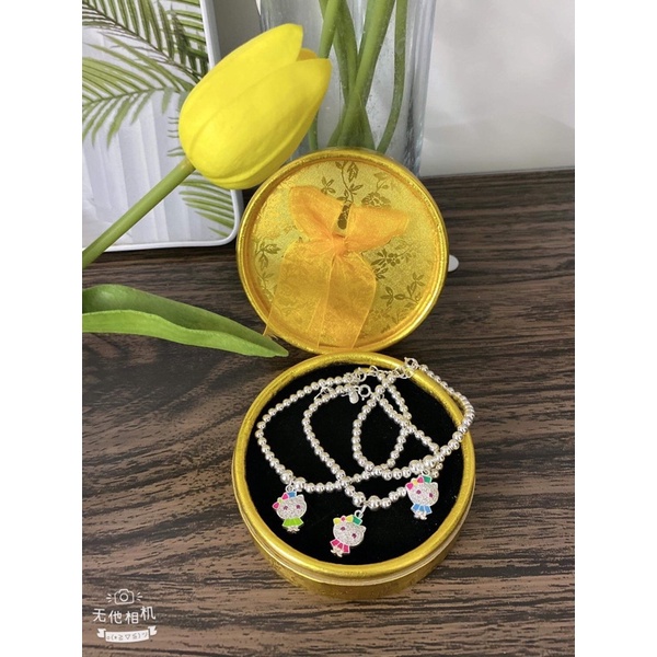 Lắc bạc cho bé hello kitty