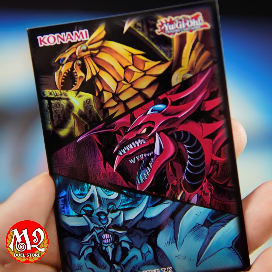 Bọc bài cho Yugioh KONAMI Egyptian God Slifer, Obelisk, &amp; Ra Card Sleeves - Kích thước 63 x 90 mm - Bán lẻ 5 10 15