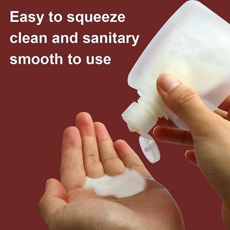 Set 3 Túi Chiết Mỹ Phẩm Du Lịch Tiện Dụng Bằng Nhựa Trong Suốt Có Nắp Vặn Dung Tích 30ml, 50ml, 100ml