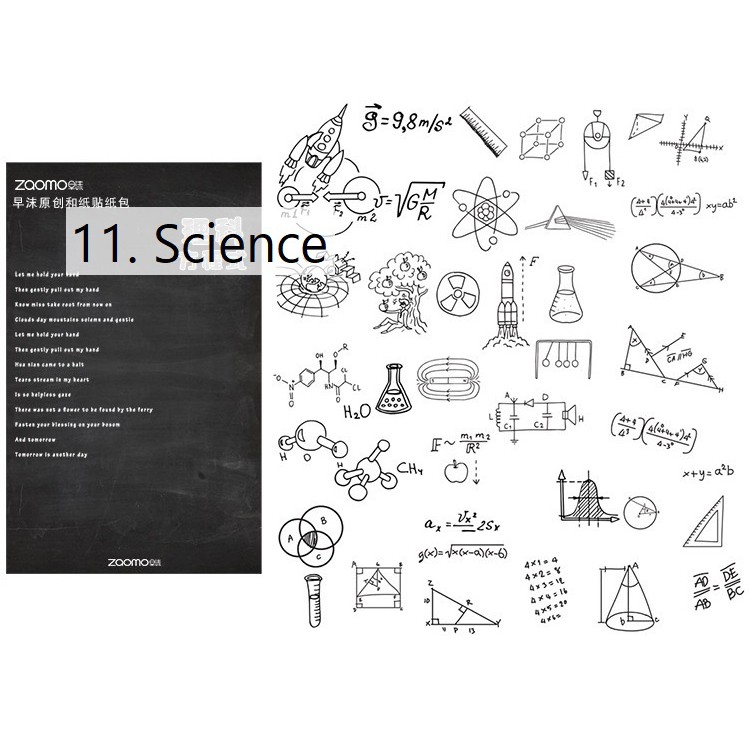 Set 40 washi sticker xì tai instagram trang trí planner, bullet journal STG067