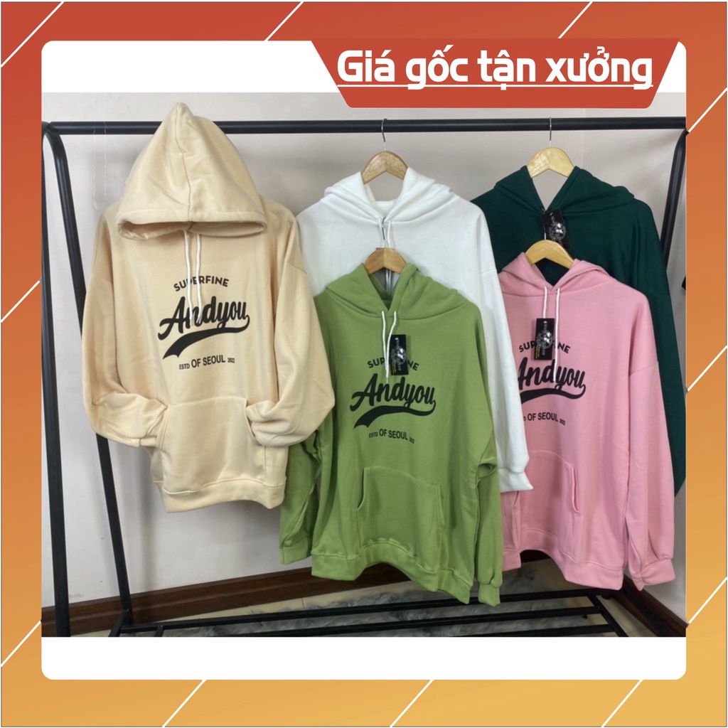 Áo Khoác nỉ HOODIE  UNISEX Nam Nữ Chất Vải Dày Dặn Ấm Áp (Mã 09 : AND YOU)