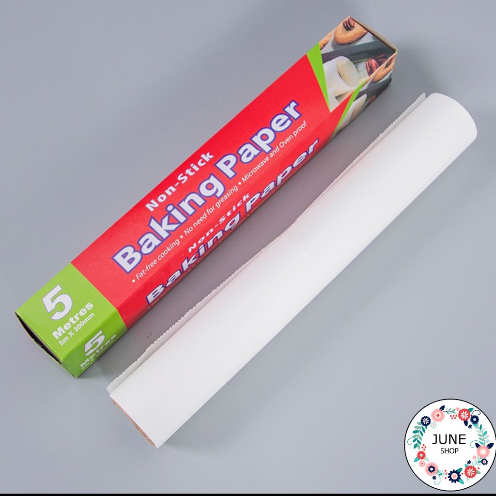 Giấy nến lót nướng bánh chống dính Baking Paper 5m, 10m, 20m không thấm dầu