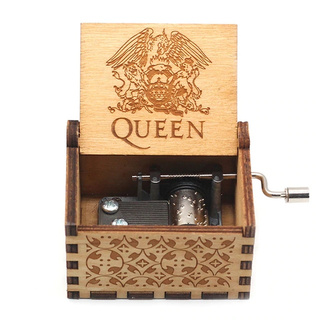 Hộp Nhạc Queen ( Freddie Mercury ) - Hộp Nhạc Gỗ Cổ Điển Quay Tay Cơ Mini