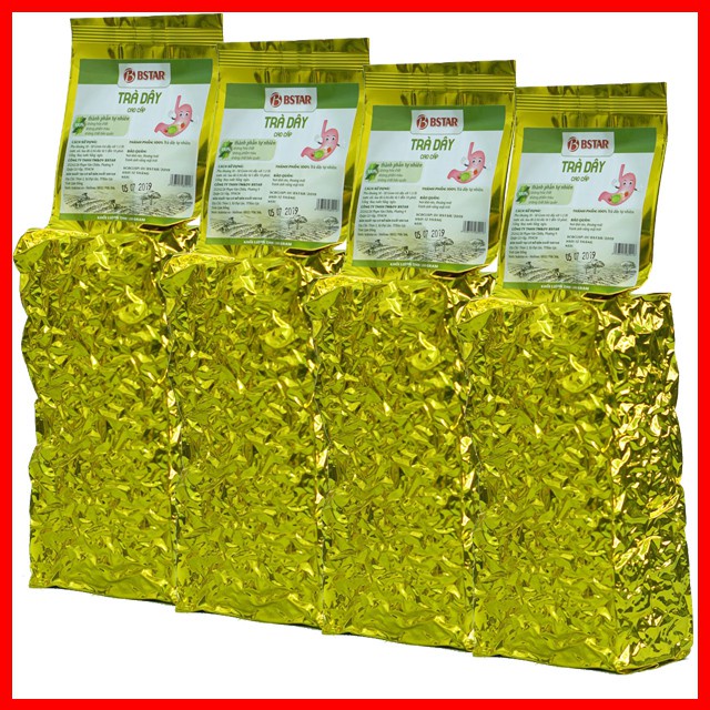 Combo 4 Gói - Trà Dây Cao Cấp Bstar - Hỗ Trợ Tiêu Viêm Lành Loét Diệt Khuẩn HP Dạ Dày - 250G/Gói