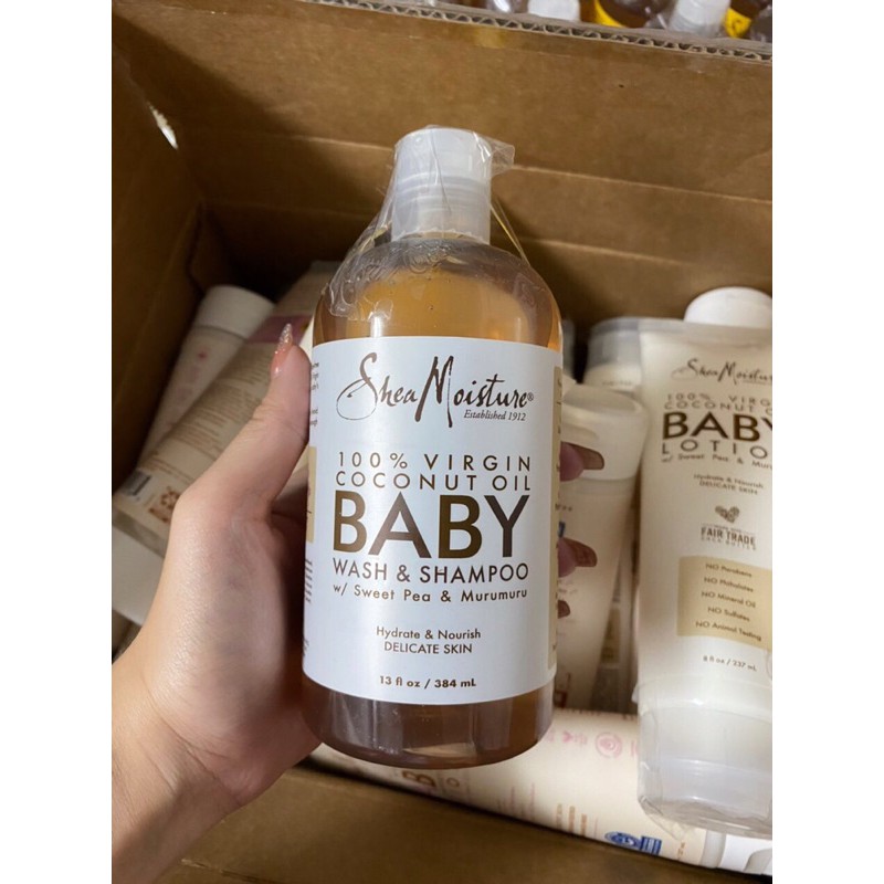 SỮA TẮM GỘI BABY SHEA MOISTURE 384ML(sẵn hàng)