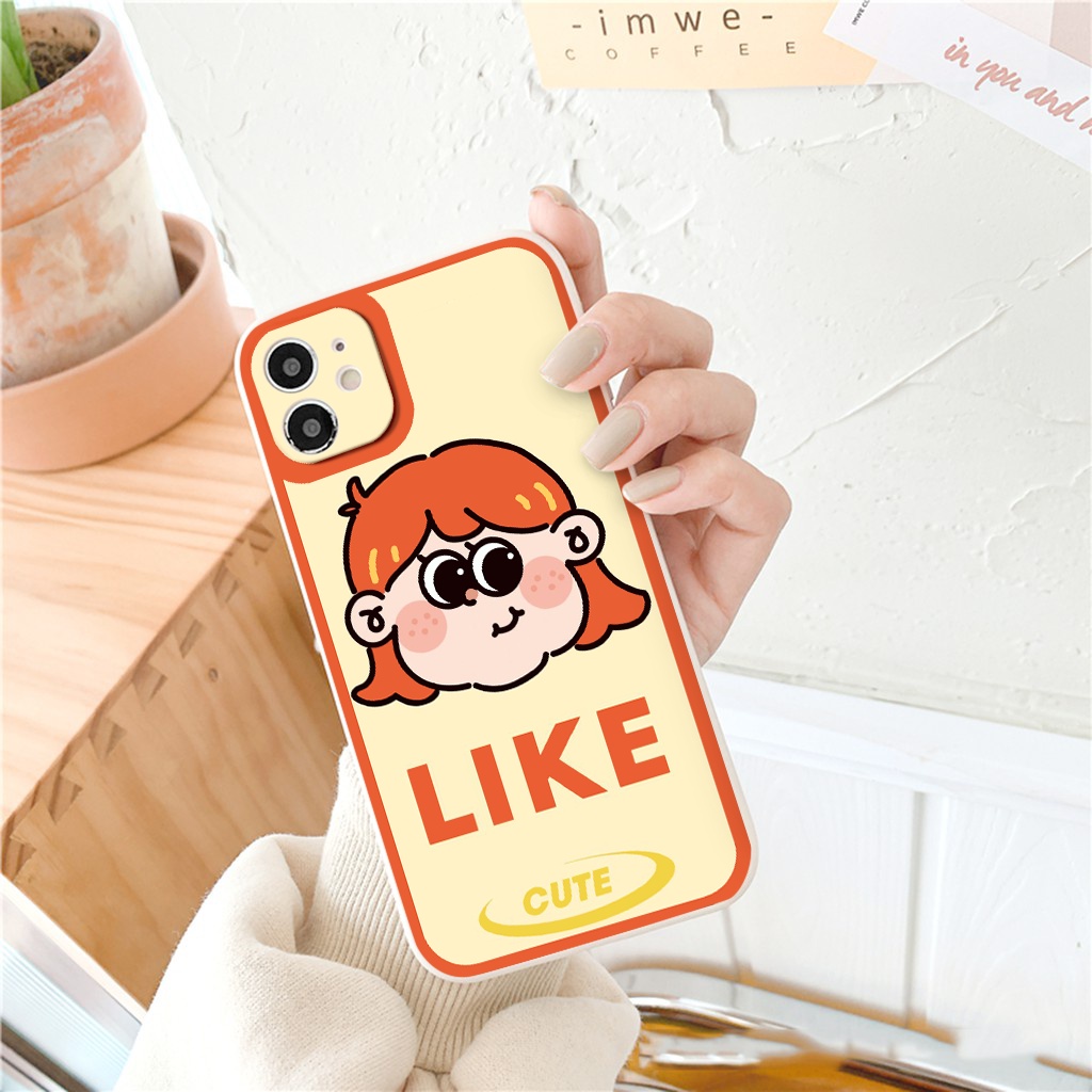 Ốp iphone - Ốp lưng iphone cạnh vuông cặp đôi LIKE  dành cho ip 6 đến 14promax - ng231