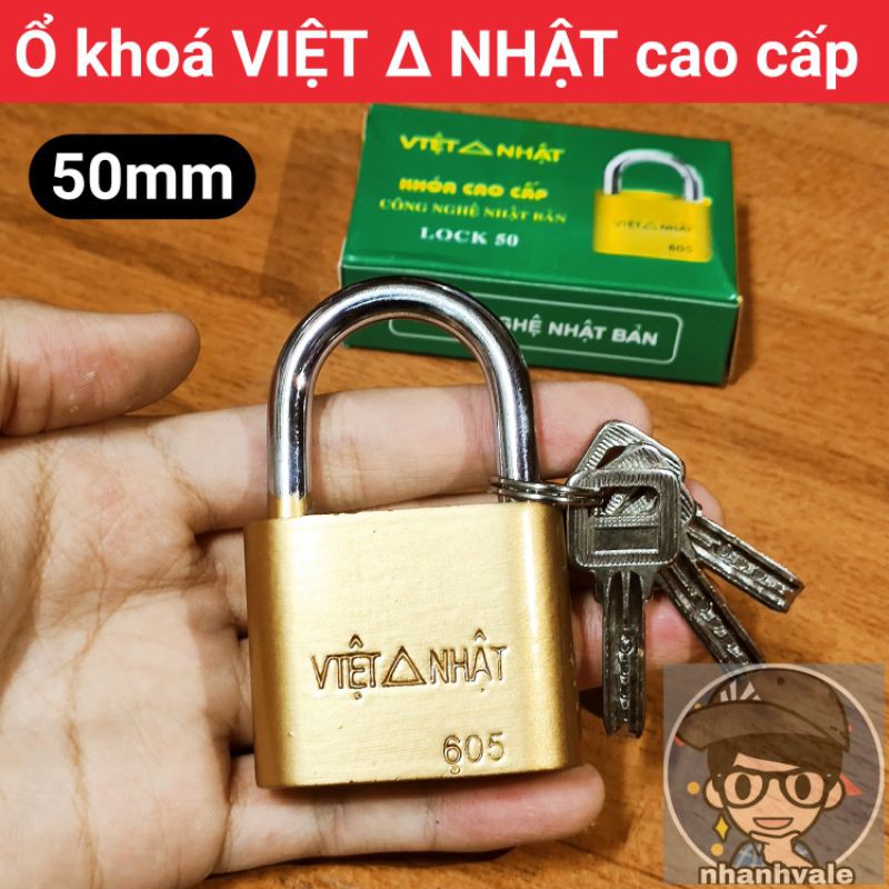 [Giá tốt nhất] Ổ khoá VIỆT NHẬT cao cấp 50mm Sản xuất theo công nghệ Nhật Bản