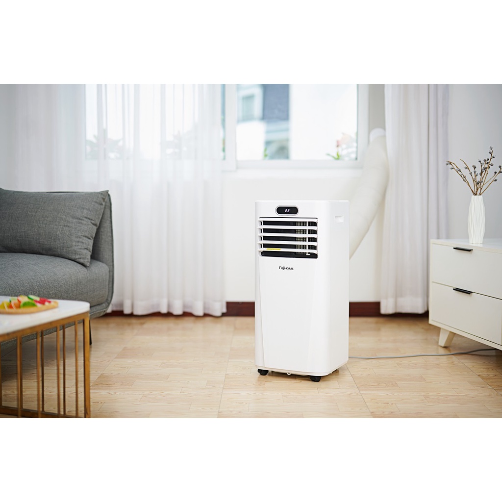 Máy lạnh di động 9000BTU phòng 15-35m2 nhập khẩu FUJIHOME, điều hòa đứng mini hút ẩm 25L/ngày,kết nối wifi