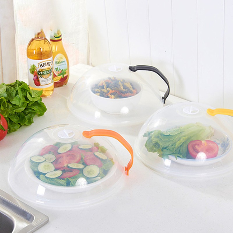 Multifunctional plastic fresh-keeping cover kitchen microwave oven dust-proof, splash-proof and oil-proof vegetable