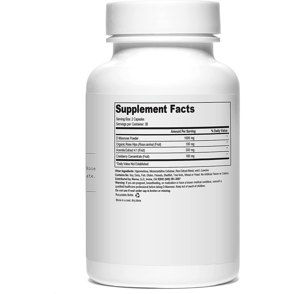 Viên Alerna Kidney Health: D-Mannose hỗ trợ sức khoẻ hệ tiết niệu 1000mg