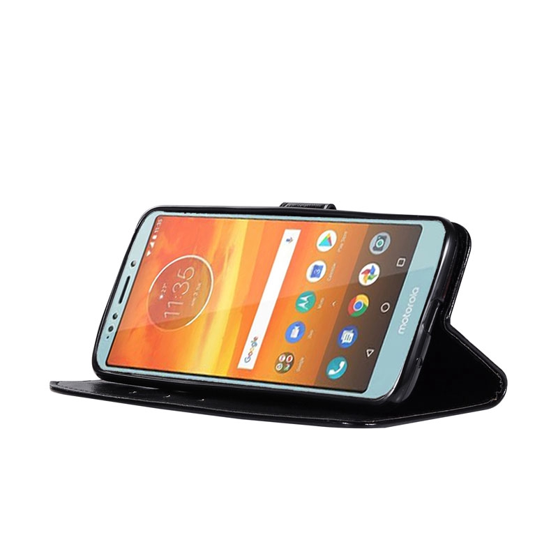 Bao da gập thời trang dáng ví cho Motorola Moto E4 E5 E6 X4 G6 Play GO Plus