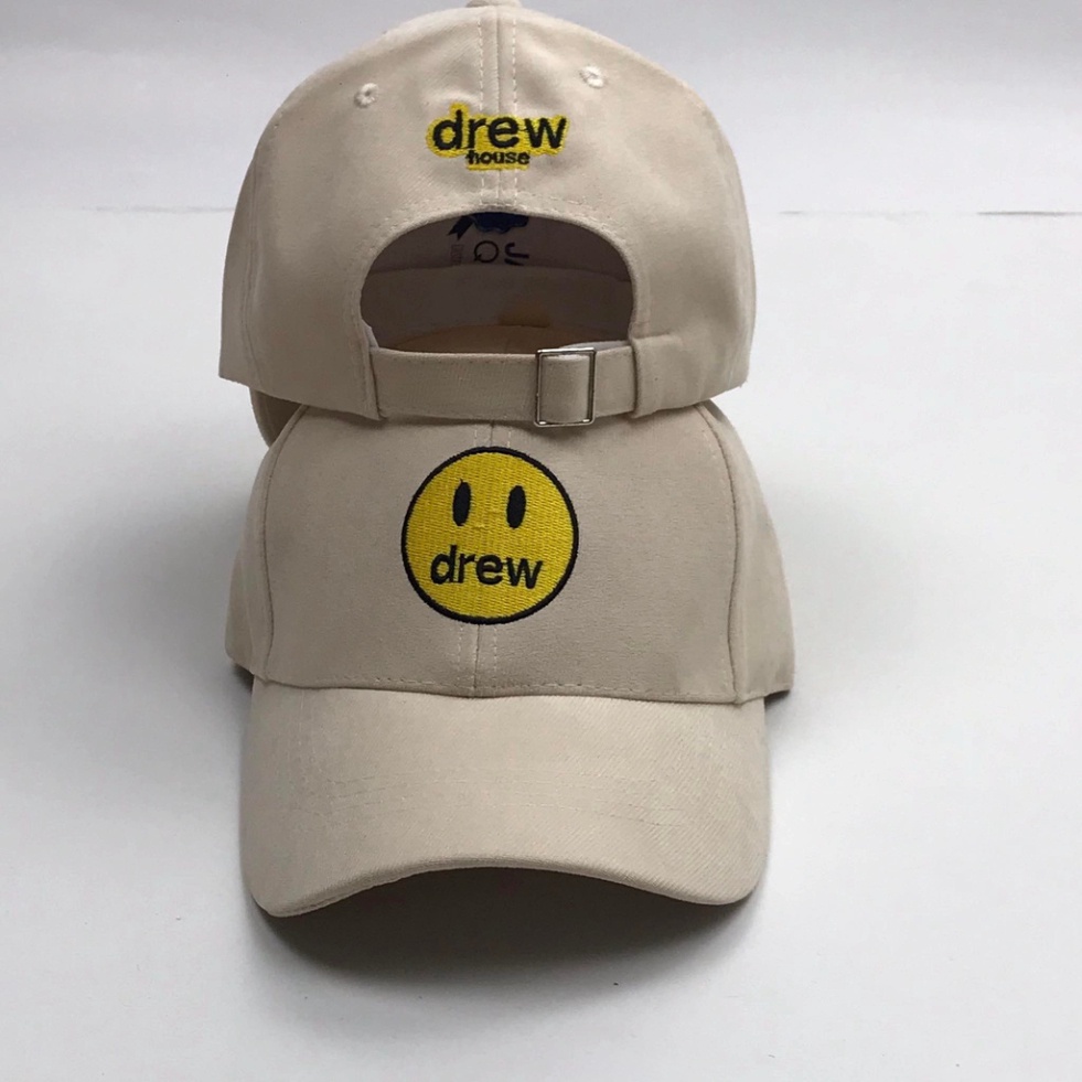 Mũ lưỡi trai thêu hình mặt DREW Nón kết chất nỉ cao cấp thời trang form unisex nam nữ K27 MN