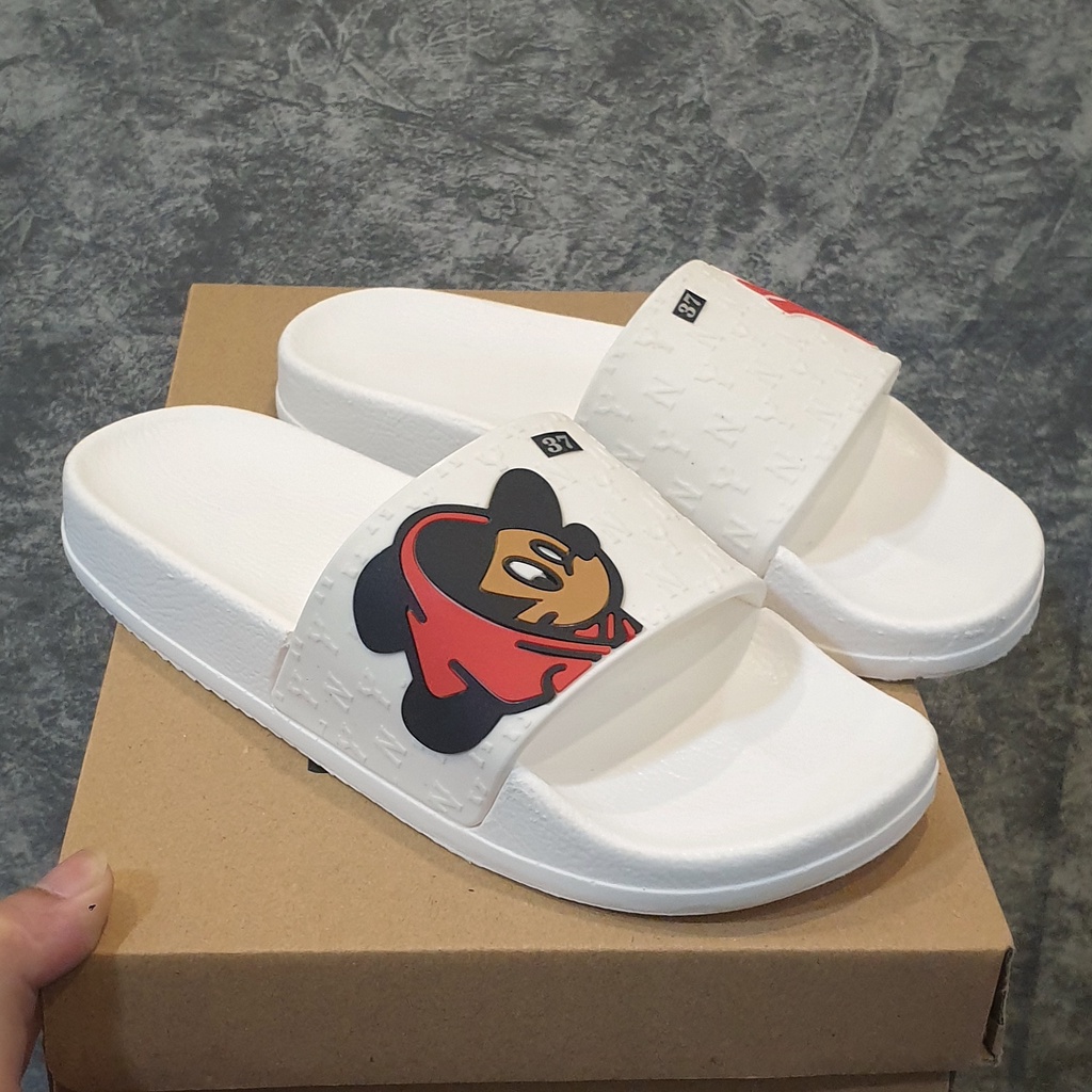 Dép quai ngang nữ NY-Mickey bản mới 2022 - dép nữ mùa hè hot trend Hàn Quốc