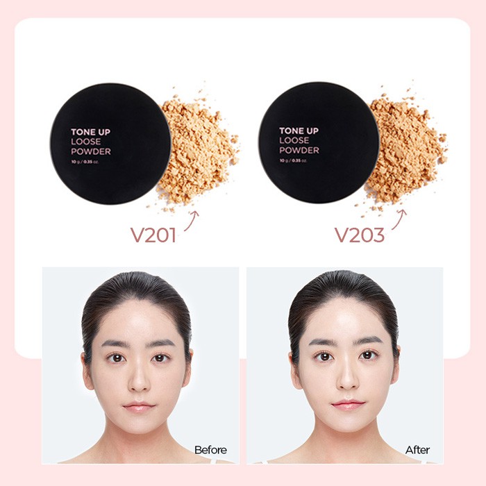 [Mã COSTFS60K -10% đơn 400K] Phấn Phủ Trang Điểm TheFaceShop Tone Up Loose Powder 10g