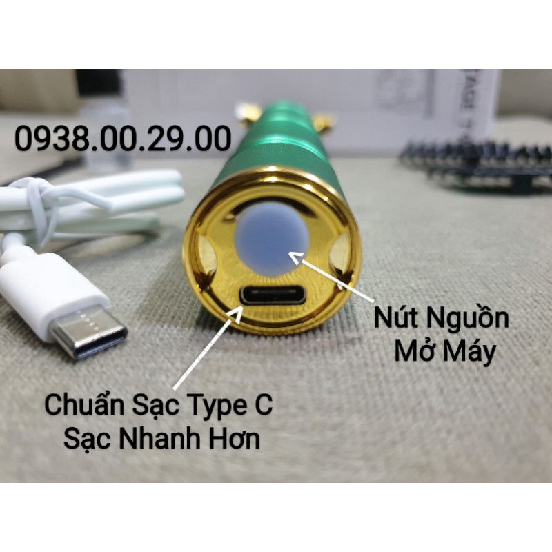 Tông Đơ Chấn Viền Vintage T9 Lưỡi Cắt TBlade 0.1mm Cạo Sát Chân Tóc.(Ảnh thật)