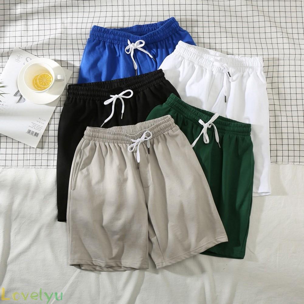 【LOVELYU】Shorts M-3XL Sport Sports Pants Summer Three-Quarter Pants Comfortable【Good Quality】