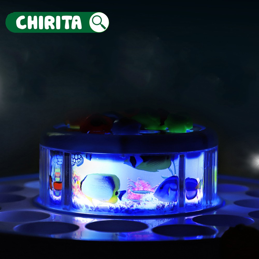 Bồ Đồ Chơi Câu Cá 2 Tầng Xoay - Có Nhạc, Đèn Và Nam Châm - Đồ Chơi Trẻ Em CHIRITA