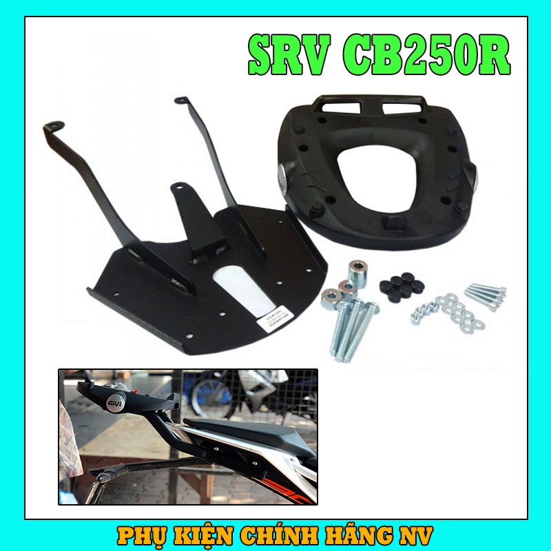 Baga sau Givi SRV CB250R chịu lực cao gắn được thùng sau Givi chính hãng