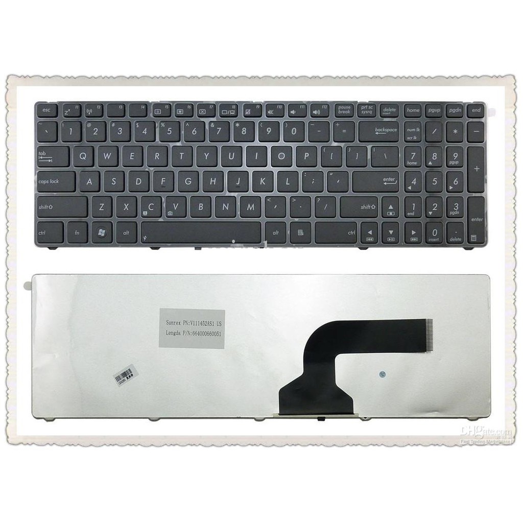 Bàn phím laptop Asus A52 A53 A73 K52 K53 K54 G51 G53 G60 G72 G73 U50 X52 X53 X54 X55 X73 – K52