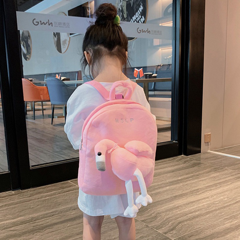 Balo đi học nhồi bông chống thất lạc hình hoạt hình Hàn Quốc đáng yêu cho trẻ em