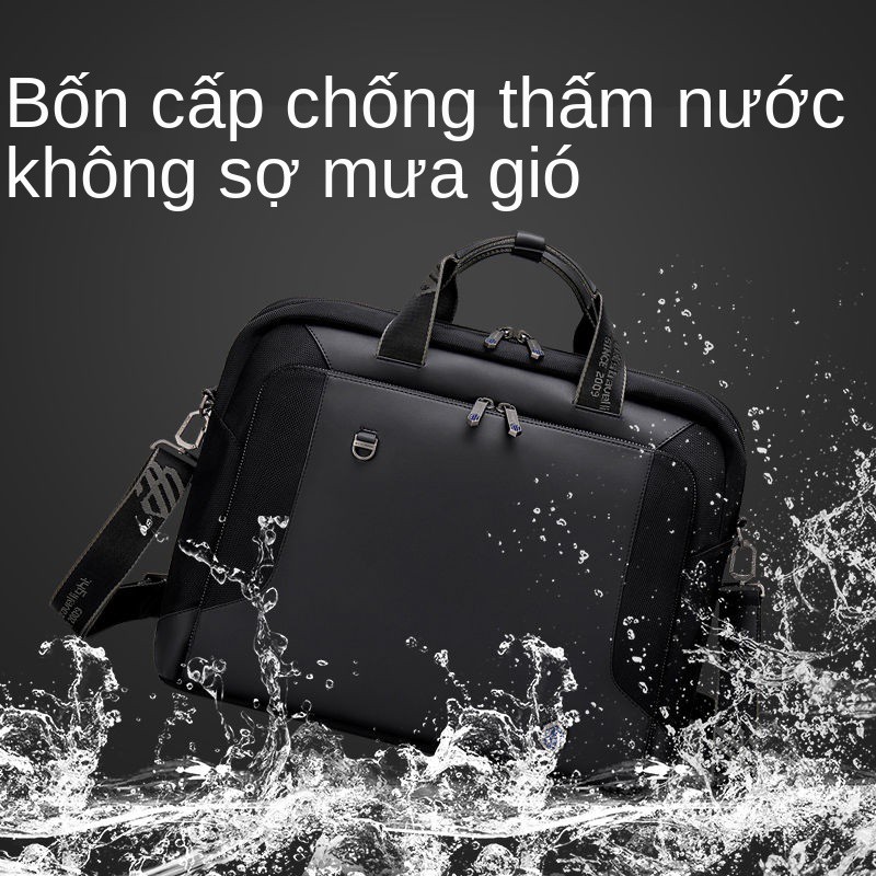 Arctic Hunter cặp nam túi xách công sở cao cấp đeo vai messenger máy tính