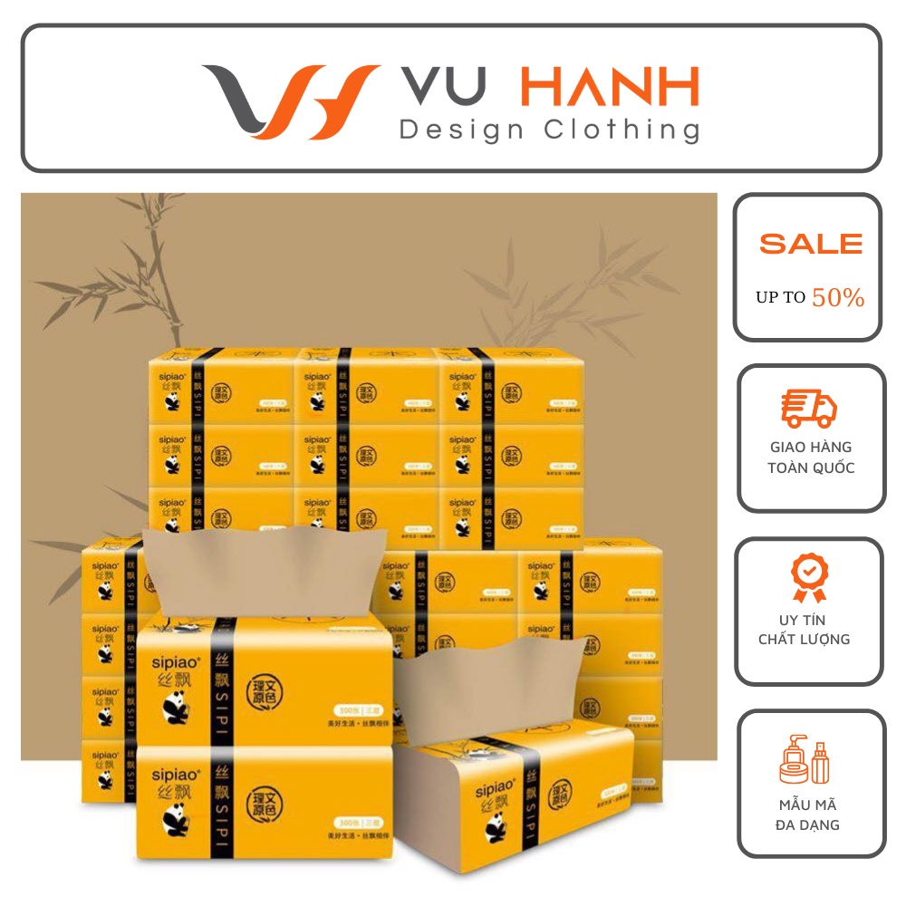 Giấy ăn gấu trúc combo 2 bịch | Shop Vũ Hạnh