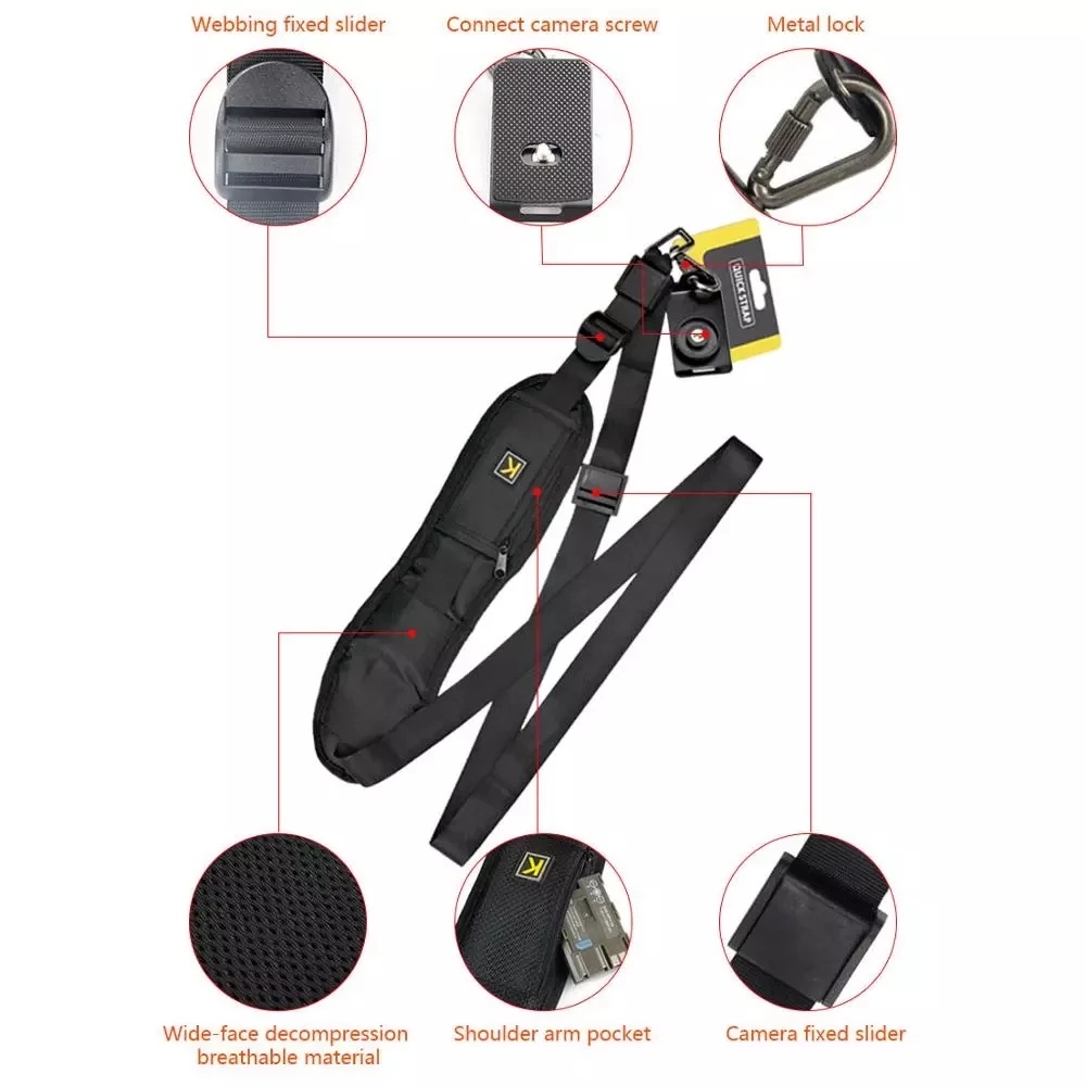 Dây Đeo Vai Chất Lượng Cao Cho Máy Ảnh Kỹ Thuật Số DSLR Canon Nikon Sonys