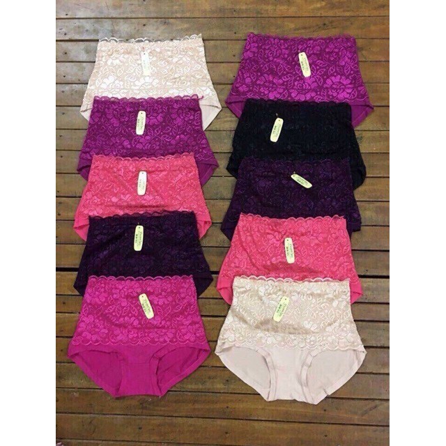 [Mã 12FASHIONSALE1 giảm 10K đơn 50K] Quần lót nữ cotton phối ren cạp cao gen bụng, quần lót định hình M2015 - 004QL143 | BigBuy360 - bigbuy360.vn