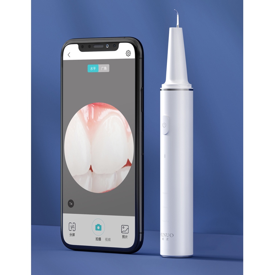Máy lấy cao răng Xiaomi Sunuo T12 pro, cảm biến tránh tổn thương nướu, camera nội soi, lỗi 1 đổi 1