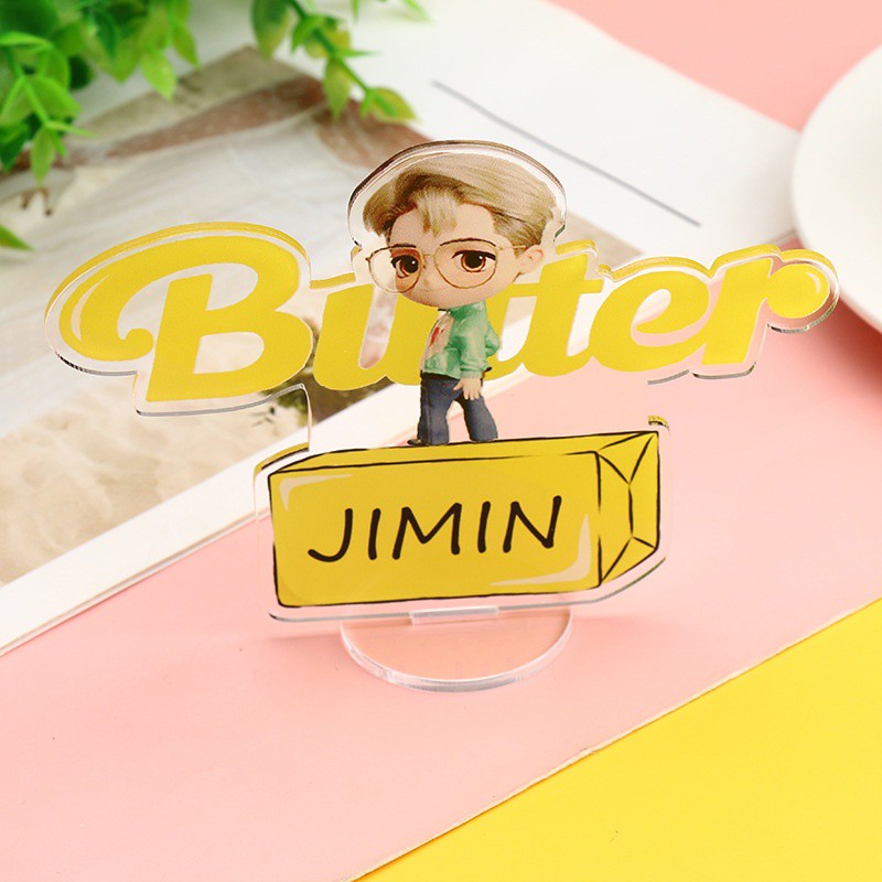 Standee BTS Butter Cartoon (Standee mica trưng bày)