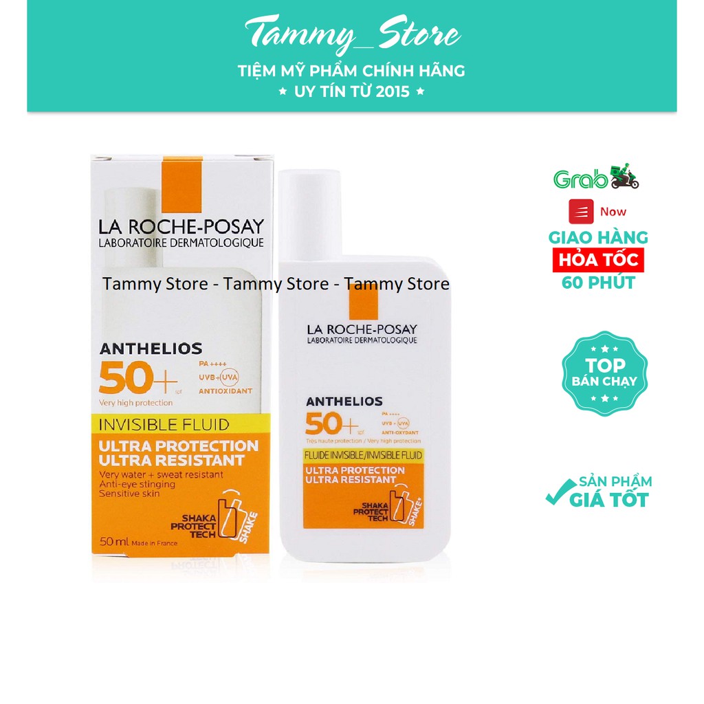 Kem Chống Nắng Thế hệ mới nhất La Roche-Posay Anthelios XL Fluid SPF50+ UVA & UVB  - Không nhờn Không rít