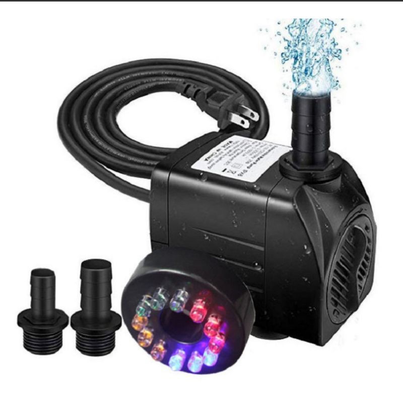 Máy bơm nước phong thủy, 4 đèn led.