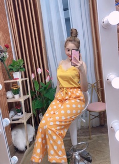 Đồ Bộ Áo Dây Quần Lụa Mango