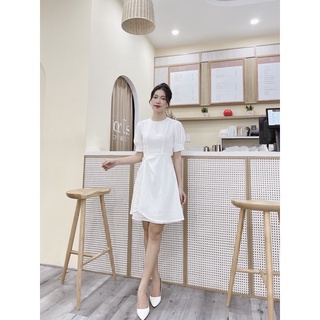 Váy thiết kế 2 lớp dúm eo ( giá sale)