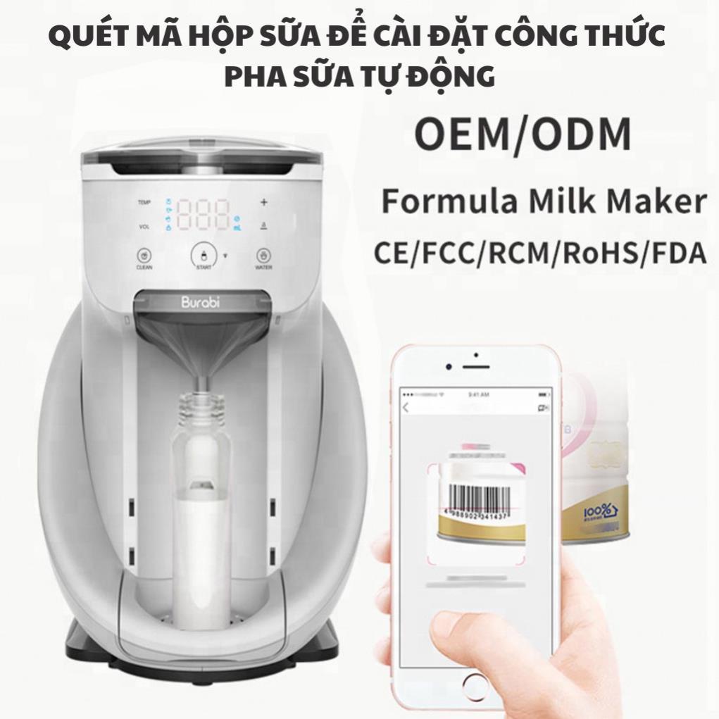 BH 1 đổi 1 - Máy Pha Sữa Thông Minh BURABI Plus – Pha được 35- 70 độ